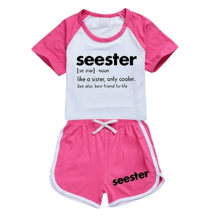 Bjutir Toddler Girls Outfit Set Summer Children Kid Boys Soft Short Sleeve Shirt Blouse Top Shorts Casual Two Piece Outfit Set Hot Pink 10-11 Years
Bjutir Toddler Girls Outfit Set Summer Children Kid Boys Soft Short Sleeve Shirt Blouse Top Shorts Casual Two Piece Outfit Set Hot Pink 10-11 Years