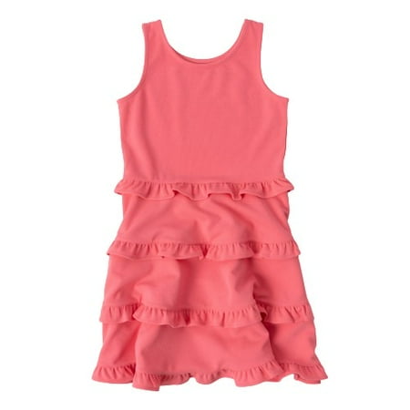 KIDPIK Girls Sleeveless Ruffle Tiered Skater Dress Size: 2T - XXL (16)