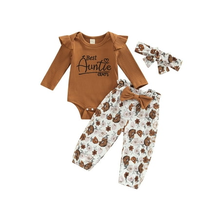 wybzd Newborn Baby Girls Clothes Knitted Letter Print Long Sleeve Romper+Floral Pants+Headband Outfits Caramel 0-3 Months
wybzd Newborn Baby Girls Clothes Knitted Letter Print Long Sleeve Romper+Floral Pants+Headband Outfits Caramel 0-3 Months