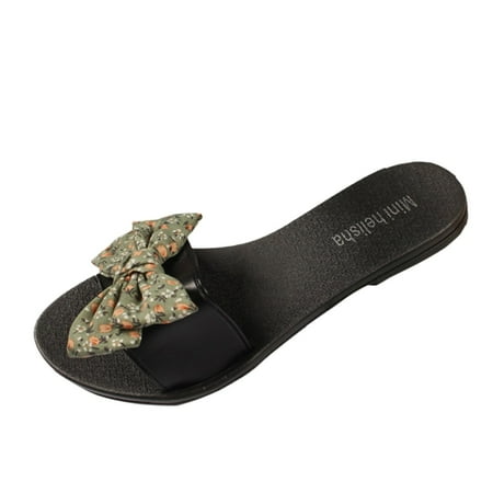 Youmylove Elegant Bow Rural Floral Slippers Women Slide Sandals Floral Bowknot Fashion Flat Bottom Summer Outwear Casual Beach Flat Slippers Female Leisure Ladies Cozy Daily Walking
Youmylove Elegant Bow Rural Floral Slippers Women Slide Sandals Floral Bowknot Fashion Flat Bottom Summer Outwear Casual Beach Flat Slippers Female Leisure Ladies Cozy Daily Walking