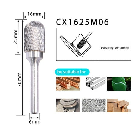 Double Cut Tungsten Carbide Rotary File Burr 6mm Shank Metal Grinding Tool
Double Cut Tungsten Carbide Rotary File Burr 6mm Shank Metal Grinding Tool