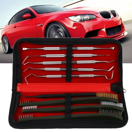 MyBeauty Car Washing Spray Tool Tube Cleaning Brush Stainless Steel Plastic Pick Tool Kit