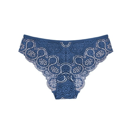 Grianlook Women Lingerie Color Block Underwear Mid Waist Panties Bikini Briefs Soft Thongs Blue M
Grianlook Women Lingerie Color Block Underwear Mid Waist Panties Bikini Briefs Soft Thongs Blue M