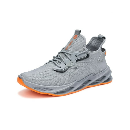 Difumos Men Lightweight Anti Slip Sneaker Fashion Round Toe Trainers Gym Breathable Sport Shoes Gray Orange 9.5
Difumos Men Lightweight Anti Slip Sneaker Fashion Round Toe Trainers Gym Breathable Sport Shoes Gray Orange 9.5
