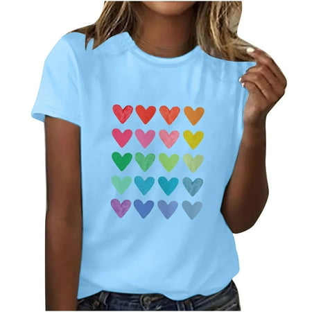 Corset Top Long Sleeve Workout Tops for Women Adult Fashion Short Sleeve Round Neck Valentine s Day Printing Casual Blouse T-Shirt Tops Shirt Valentines Shirts for Women Blue 2XL
Corset Top Long Sleeve Workout Tops for Women Adult Fashion Short Sleeve Round Neck Valentine s Day Printing Casual Blouse T-Shirt Tops Shirt Valentines Shirts for Women Blue 2XL