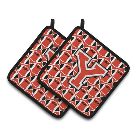 Carolines Treasures CJ1067-YPTHD Letter Y Football Scarlet and Grey Pair of Pot Holders 7.5HX7.5W multicolor
Carolines Treasures CJ1067-YPTHD Letter Y Football Scarlet and Grey Pair of Pot Holders 7.5HX7.5W multicolor