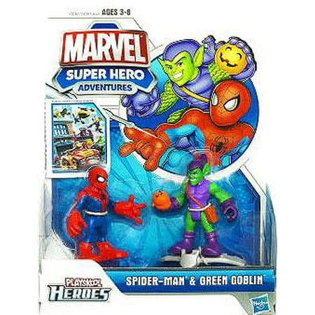Marvel Spider-Man Adventures Spider-Man & Green Goblin Action Figure Set