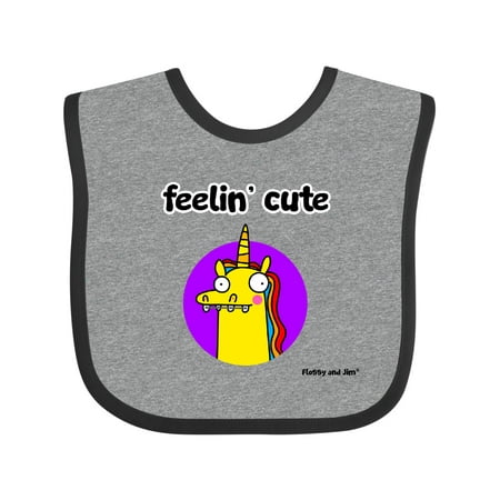 Inktastic FEELIN CUTE Gift Baby Boy or Baby Girl Bib