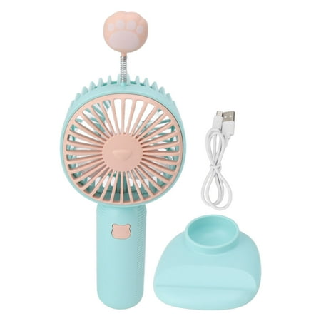 Handheld Fan USB Rechargeable Mini Portable Desktop Fan with Base for Outdoor Indoor Mint Green
Handheld Fan USB Rechargeable Mini Portable Desktop Fan with Base for Outdoor Indoor Mint Green