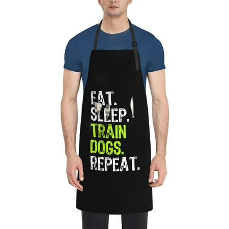Eat Sleep Train Dogs Apron Waterproof Aprons For Women with Pockets Unisex Adjustable Aprons For Cooking Kitchen
Eat Sleep Train Dogs Apron Waterproof Aprons For Women with Pockets Unisex Adjustable Aprons For Cooking Kitchen