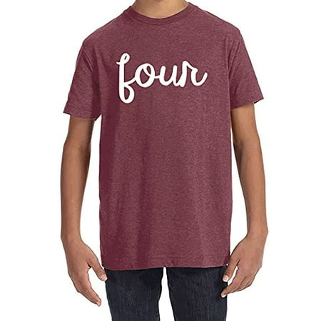 7 ate 9 Apparel Kids Four Birthday Shirt for Boys 4 Birthday Shirth Bday Shirts Burgundy Shirt
7 ate 9 Apparel Kids Four Birthday Shirt for Boys 4 Birthday Shirth Bday Shirts Burgundy Shirt