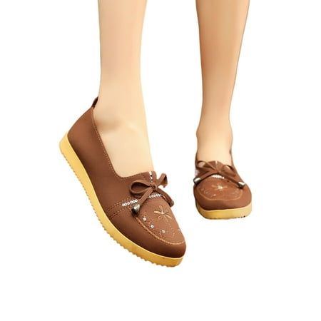 Eloshman Womens Casual Shoe Round Toe Flats Soft Sole Walking Shoes Daily Comfort Slip On Moccasins Non-slip Loafers Coffee 7.5
Eloshman Womens Casual Shoe Round Toe Flats Soft Sole Walking Shoes Daily Comfort Slip On Moccasins Non-slip Loafers Coffee 7.5