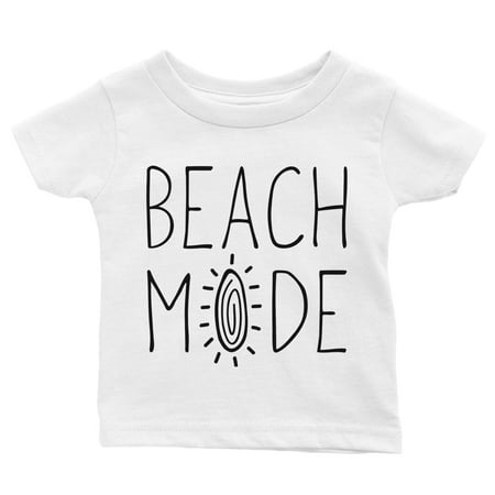 365 Printing Beach Mode Baby Graphic T-Shirt Gift White Baby Boy Birthday Tee