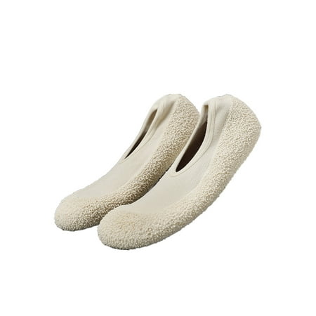 Woobling Womens Casual Flats Round Toe Fitness Shoe Dance Shock Absorption Sole Socks Beige (Low Top) 6
Woobling Womens Casual Flats Round Toe Fitness Shoe Dance Shock Absorption Sole Socks Beige (Low Top) 6