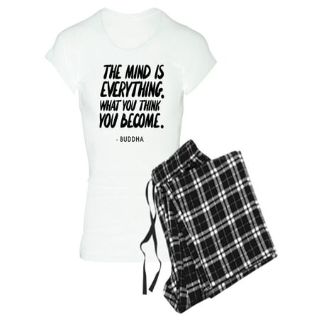 CafePress - Buddha Quote The Mind Is Ev - Women s Light Pajamas