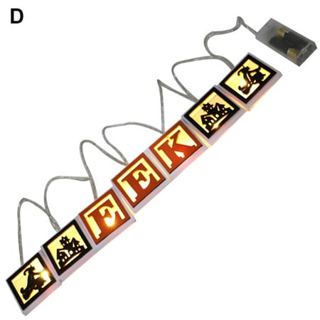 LYU Cute Wooden Halloween Letters LED Light String Home Decoration Pendant Craft
LYU Cute Wooden Halloween Letters LED Light String Home Decoration Pendant Craft