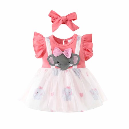 VERUGU Baby Girl Set 0-18M Toddler Baby Girl Sleeveless Sweetheart Mesh Skirt Fake Strap Bow Tie One-piece Dress+Hairband Pink
VERUGU Baby Girl Set 0-18M Toddler Baby Girl Sleeveless Sweetheart Mesh Skirt Fake Strap Bow Tie One-piece Dress+Hairband Pink