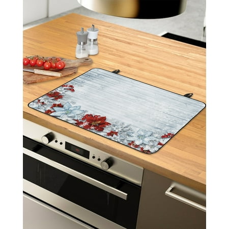 Christmas Poinsettia Stove Top Covers for Electric Stove Heat Insulation Fireproof Glass Cooktop Cover Counter Top Glass Stove Cover 36 x21 Xmas Red Blue Botanical Snowflake Vintage
Christmas Poinsettia Stove Top Covers for Electric Stove Heat Insulation Fireproof Glass Cooktop Cover Counter Top Glass Stove Cover 36 x21 Xmas Red Blue Botanical Snowflake Vintage