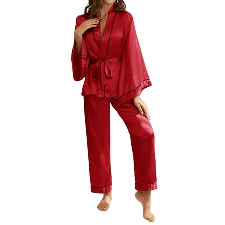 2pcs Set Elegant Striped V neck PJ Pant Sets Long Sleeve Red Women s Pajama Sets (Women s)
2pcs Set Elegant Striped V neck PJ Pant Sets Long Sleeve Red Women s Pajama Sets (Women s)