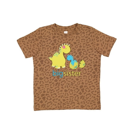 Inktastic Big Dinosaur Sister Gift Toddler Toddler Girl T-Shirt
