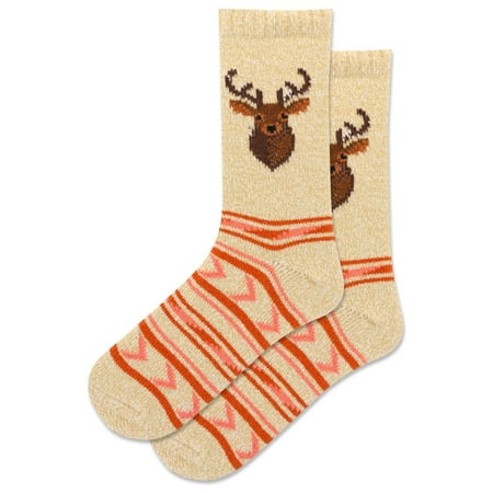 HotSox Women s Deer Boot Socks 1 Pair Tan Women s 9-11 Shoe