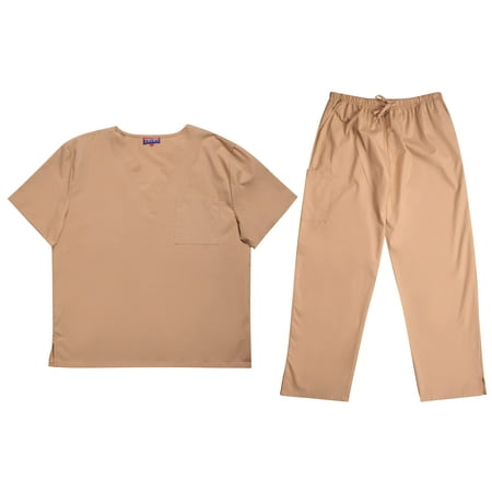 Tropi Mens Scrub Sets - Four Pocket Medical Scrubs Uniform (V-Neck with Cargo Pant) (Khaki X-Large)
Tropi Mens Scrub Sets - Four Pocket Medical Scrubs Uniform (V-Neck with Cargo Pant) (Khaki X-Large)
