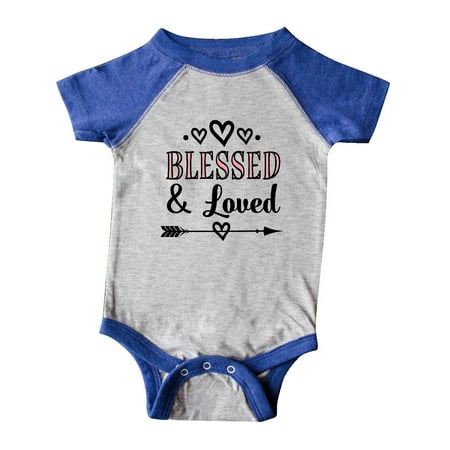 Inktastic Blessed and Loved Baby Girl Gift Baby Girl Bodysuit