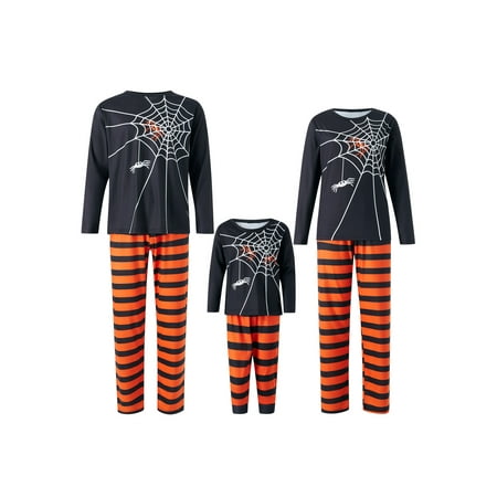 Afunbaby Halloween Family Matching Pajamas Set Long Sleeve Spider Web Print T-shirt + Striped Pants Sleepwear for Boys
Afunbaby Halloween Family Matching Pajamas Set Long Sleeve Spider Web Print T-shirt + Striped Pants Sleepwear for Boys
