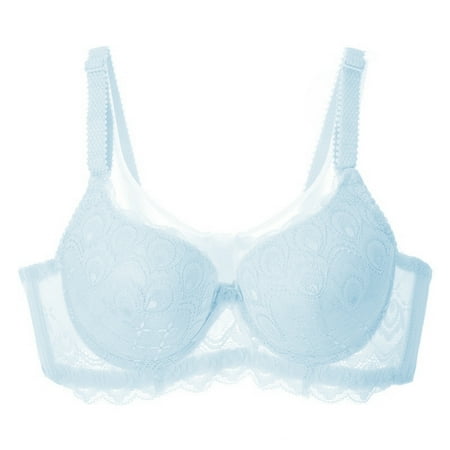 Wuffmeow Women Adjustable Lace Gathered Bra Lace Embroidered Bow Solid Color 3/4 Cup Bra
Wuffmeow Women Adjustable Lace Gathered Bra Lace Embroidered Bow Solid Color 3/4 Cup Bra