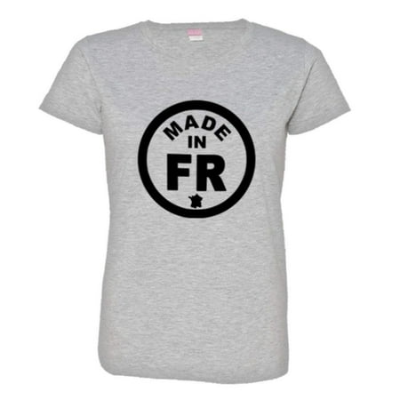 PleaseMeTees™ Womens From Born Made In France Europe EU Logo Label HQ Tee