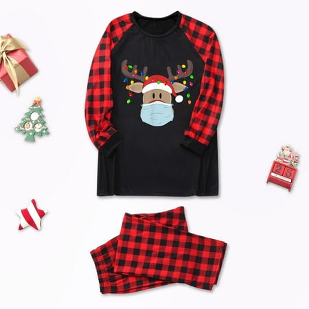 Christmas Gifts Parent-Child Warm Christmas Set Plaid Printed Home Wear Pajamas Two-Piece Dad Set Polyester Black Xl
Christmas Gifts Parent-Child Warm Christmas Set Plaid Printed Home Wear Pajamas Two-Piece Dad Set Polyester Black Xl