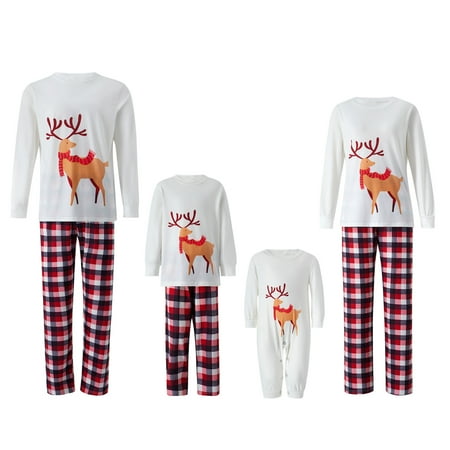 Dewadbow Christmas Pajamas Matching Family Pj Set Long Sleeve Tops and Plaid Pants for Sleepwear Soft Loungewear Pjs
Dewadbow Christmas Pajamas Matching Family Pj Set Long Sleeve Tops and Plaid Pants for Sleepwear Soft Loungewear Pjs