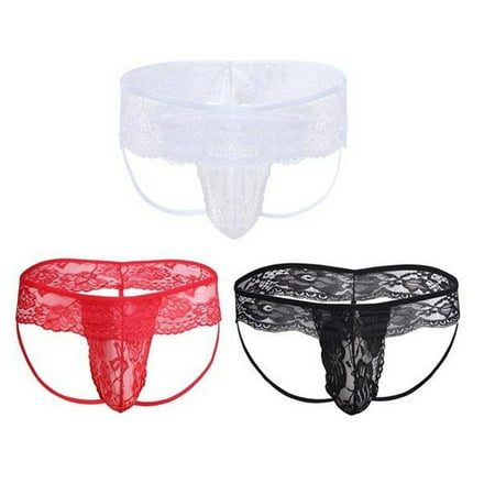 WGOUP Sexy Men Lingerie Lace G-string Bikini Underwear Underpants Nightclub Stage Black(Buy 2 Get 1 Free)
WGOUP Sexy Men Lingerie Lace G-string Bikini Underwear Underpants Nightclub Stage Black(Buy 2 Get 1 Free)