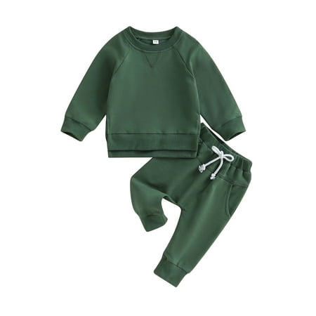 Infant Baby Boys Sweatshirts Girls Solid Color Long Sleeve Pants Set 2Pcs Fall Winter Outfit Kids Pullover Tops Clothes for Boy Size 6-12 Months
Infant Baby Boys Sweatshirts Girls Solid Color Long Sleeve Pants Set 2Pcs Fall Winter Outfit Kids Pullover Tops Clothes for Boy Size 6-12 Months