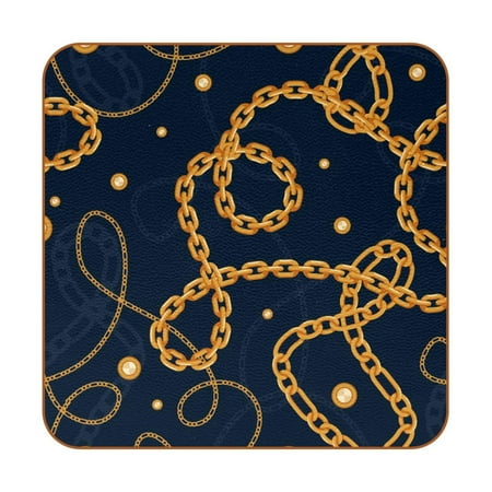 OWNTA Dark Color Chaines Pattern Premium 6-Piece Square Coaster Set in Microfiber Leather - Non-Slip & Absorbent Cup Mats
OWNTA Dark Color Chaines Pattern Premium 6-Piece Square Coaster Set in Microfiber Leather - Non-Slip & Absorbent Cup Mats
