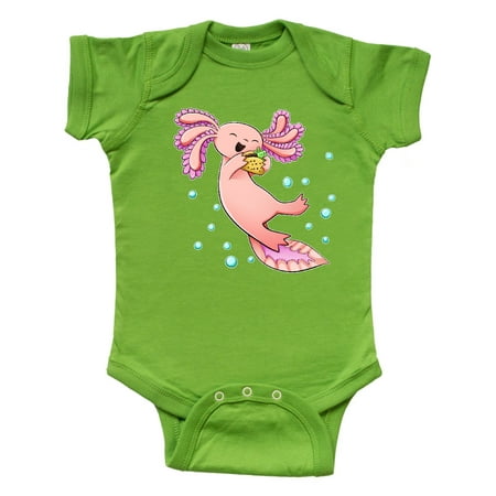 Inktastic Cute Axolotl Loves Tacos Gift Baby Boy or Baby Girl Bodysuit