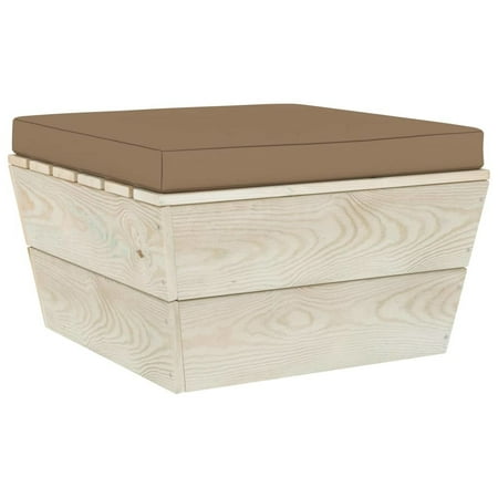 WONISOLI Floor Pallet Cushion 23.6 x23.6 x2.4 Taupe Fabric