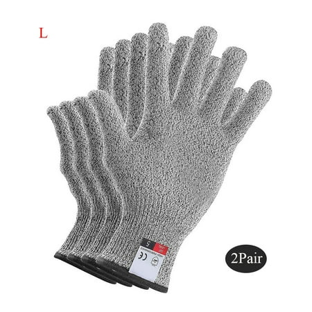 2 Pairs Cut Resistant Gloves Food Grade Level 5 Protection HPPE Golves Protection Kitchen Home Garden Gloves
2 Pairs Cut Resistant Gloves Food Grade Level 5 Protection HPPE Golves Protection Kitchen Home Garden Gloves