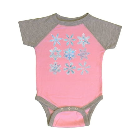 Inktastic Winter Snowflakes Gift Baby Boy or Baby Girl Bodysuit