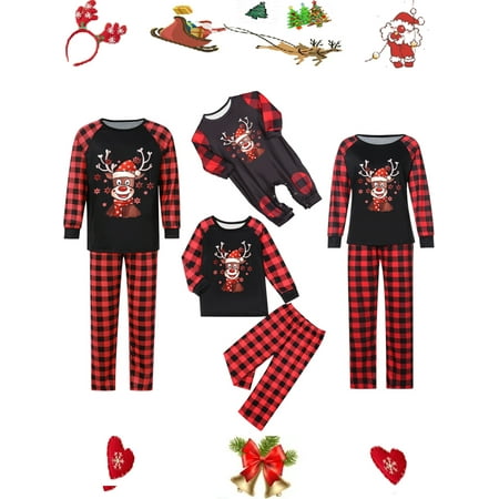 Jamlynbo Matching Family Pajamas Sets Christmas Pjs Holiday Xmas Printed Long Sleeve Tee+Plaid Pants Sleepwear Nightwear Sets
Jamlynbo Matching Family Pajamas Sets Christmas Pjs Holiday Xmas Printed Long Sleeve Tee+Plaid Pants Sleepwear Nightwear Sets