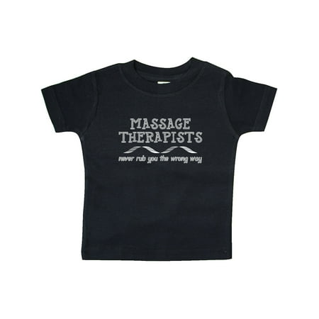 Inktastic Massage Therapists Ribbon White Gift Baby Boy or Baby Girl T-Shirt