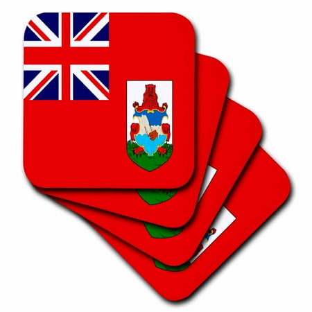 Bermuda Flag set of 4 Coasters - Soft cst-28228-1