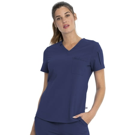 Cherokee Euphoria Women s Scrubs Top Tuckable V-Neck CK788A