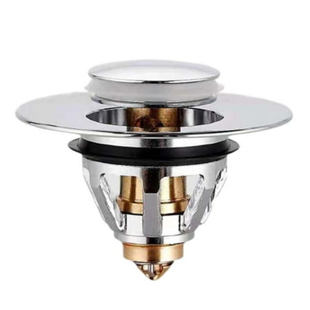 Sink Drain Strainer with Hair Catcher Practical Anti-Clogging Design for 1.1-1.5 Inch -Core Push Type Basin Copper Water Bouncing Core
Sink Drain Strainer with Hair Catcher Practical Anti-Clogging Design for 1.1-1.5 Inch -Core Push Type Basin Copper Water Bouncing Core