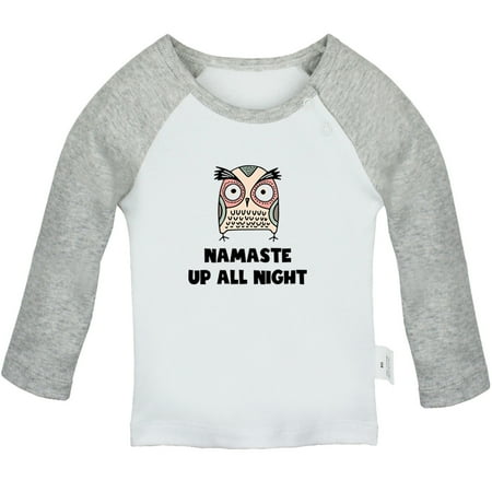 Namaste Up All Night Funny T shirt For Baby Newborn Babies T-shirts Infant Tops 0-24M Kids Graphic Tees Clothing (Long Gray Raglan T-shirt 18-24 Months)
Namaste Up All Night Funny T shirt For Baby Newborn Babies T-shirts Infant Tops 0-24M Kids Graphic Tees Clothing (Long Gray Raglan T-shirt 18-24 Months)