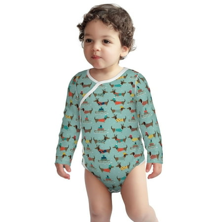 Fotbe Dachshund Dog Puppy Pattern Unisex-baby Long-sleeve Bodysuit Long Sleeve Bodysuits One-piece 100% Organic Cotton for Infant Baby Boys Unisex-18 Months
Fotbe Dachshund Dog Puppy Pattern Unisex-baby Long-sleeve Bodysuit Long Sleeve Bodysuits One-piece 100% Organic Cotton for Infant Baby Boys Unisex-18 Months