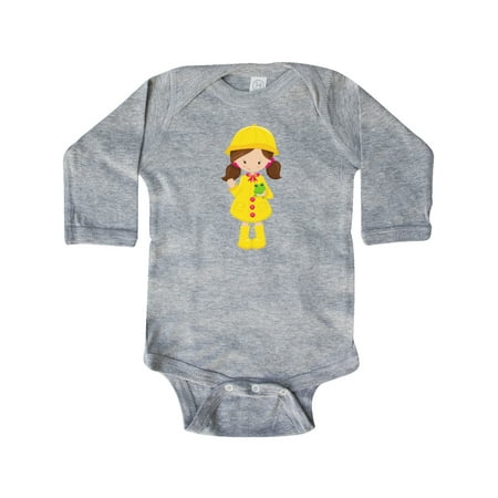 Inktastic Girl With Brown Hair Yellow Raincoat Frog Gift Baby Girl Long Sleeve Bodysuit
Inktastic Girl With Brown Hair Yellow Raincoat Frog Gift Baby Girl Long Sleeve Bodysuit