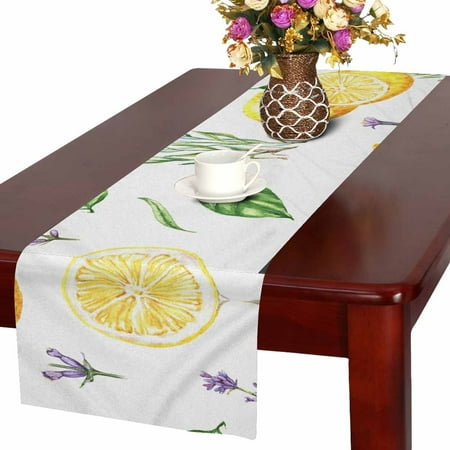 MKHERT Yellow Lemons and Lavender Flowers Table Runner For Wedding Party Decoration Kitchen Decor Decoration 16x72 inch
MKHERT Yellow Lemons and Lavender Flowers Table Runner For Wedding Party Decoration Kitchen Decor Decoration 16x72 inch