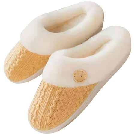 Women s Cozy Memory Foam Slippers Fuzzy Wool-Like Plush Fleece Lined Warm Slip On House Shoes Indoor Outdoor Anti-Skid Rubber Sole
Women s Cozy Memory Foam Slippers Fuzzy Wool-Like Plush Fleece Lined Warm Slip On House Shoes Indoor Outdoor Anti-Skid Rubber Sole