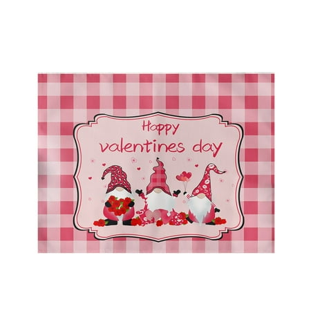 Dinning Room Table Setting Valentine s Day Placemats Red Check Placemats 30x45cm For Table Decoration Valentine s Day Waterproof Cotton Linen Table Placemats For Indoor Kitchen Decoration Wicker Table
Dinning Room Table Setting Valentine s Day Placemats Red Check Placemats 30x45cm For Table Decoration Valentine s Day Waterproof Cotton Linen Table Placemats For Indoor Kitchen Decoration Wicker Table